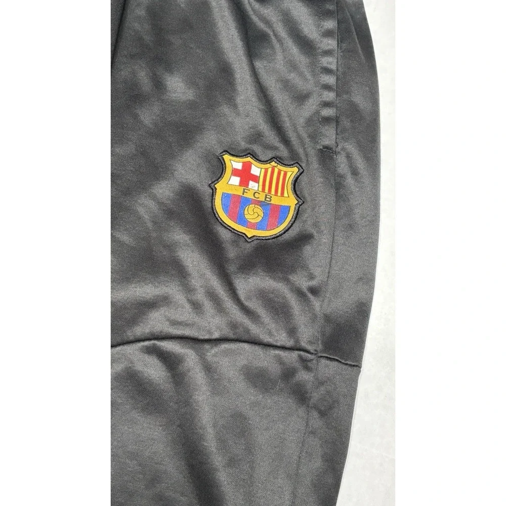 FC Barcelona Jogger Pants‎ Men's Medium Black Track Bottoms FCB Crest Athletic